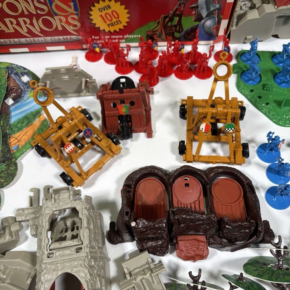 Vintage Weapons & Warriors Castle Siege Game 1996 Pressman #9705 Near Complete - Picture 5 of 15